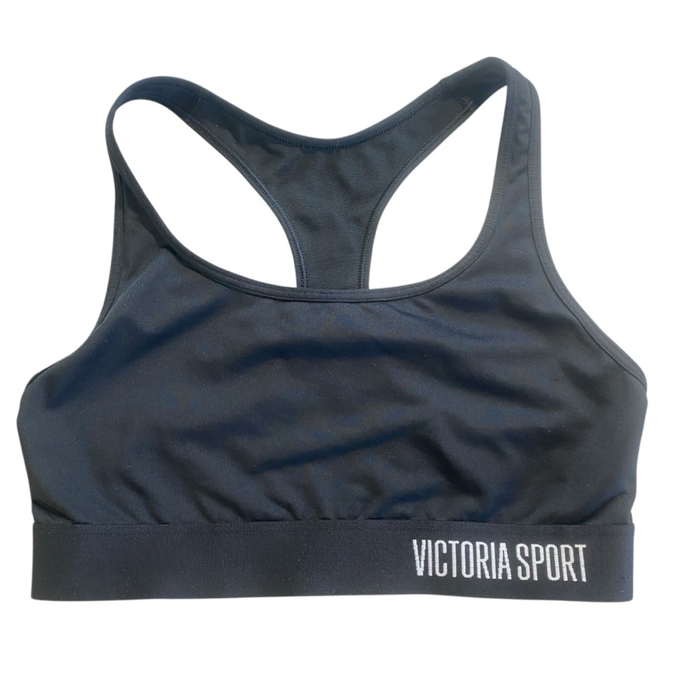 Victoria Sport Black Racerback Sports Bra Size Small